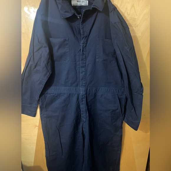 Other - Official Workwear Mens Jumpsuit Size 48 LN Dark Blue Pockets Long Sleeve New